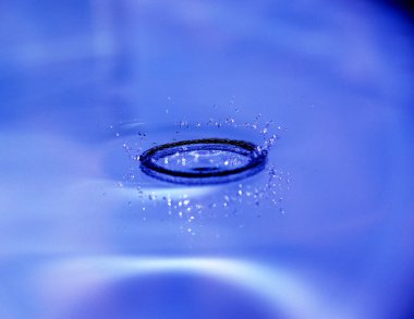 Ayna yüzeyinde su akar