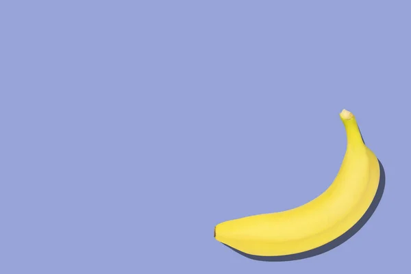 Sweet Bananas Shadow Copyspace Blue Background — Stock Photo, Image