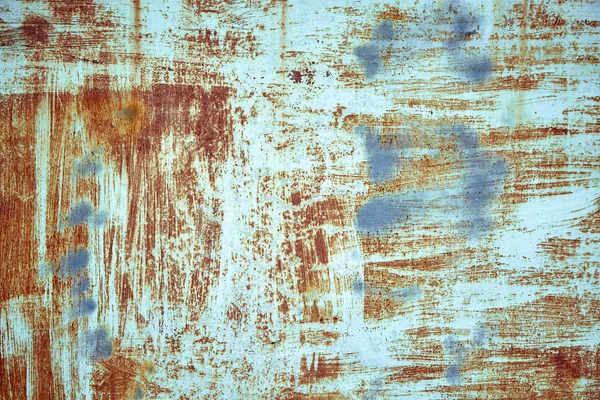 Texture old paint on a rust metal surface. Metal background, rust, copy space — Stock Photo, Image