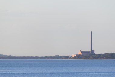 Gün batımında Porto Alegre Şehir Merkezi Görünümü