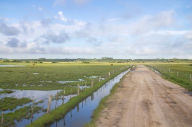 Lagoa için kirli yol yapmak Peixe Gölü