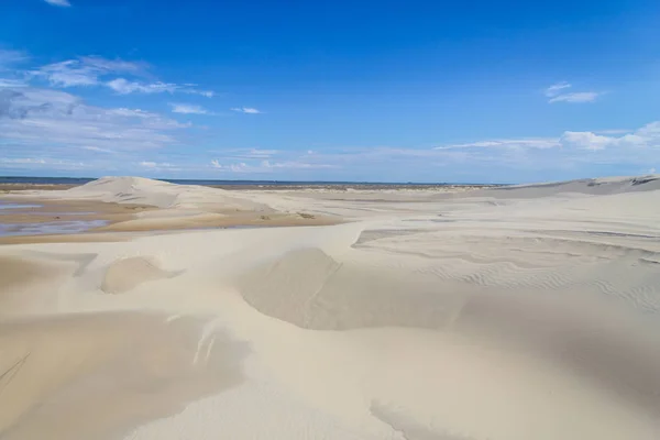 stock image Dunes in the Lagoa do Peixe lake