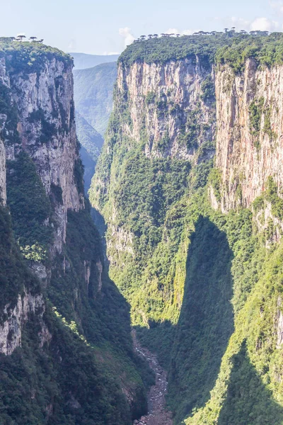 Vista de Itaimbezinho Canyon — Fotografia de Stock