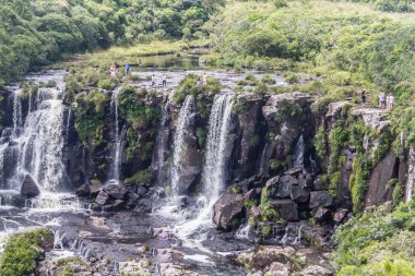 Fortaleza Canyon waterfall clipart