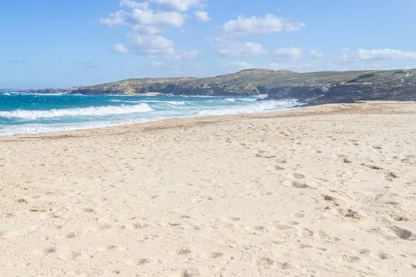 Playa Pessegueiro y acantilados en Porto Covo —  Fotos de Stock