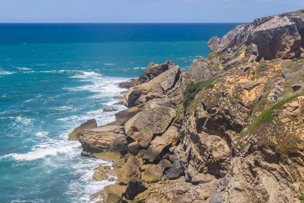 Falésias na praia, Vila Nova de Milfontes — Fotografia de Stock