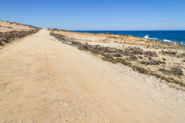 Almograve plaj kum yolda