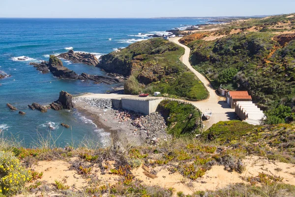 Muelle en la Playa de Almograve —  Fotos de Stock