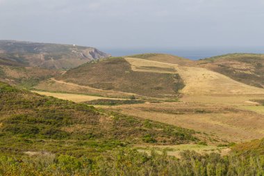 Carrapateira 'da bitki örtüsü tarafından dağlar kapak