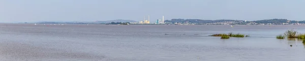 Panorama del río y la ciudad de Guaiba — Foto de Stock