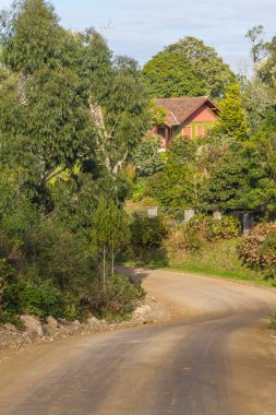 Gramado çiftlik kirli yolda