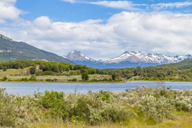 Kar dağ orman ve Lapataia Nehri, Tierra del Fuego ulus