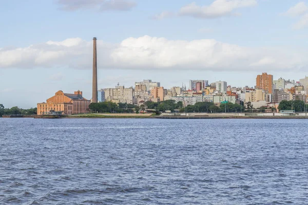 Gasometro y Lago Guaiba, Porto Alegre —  Fotos de Stock