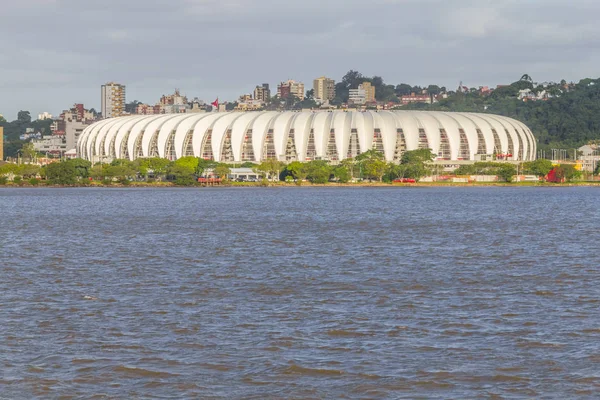 Bairro de Santa Tereza, Lago Guaiba, Estádio da Beira Rio, Porto — Fotografia de Stock