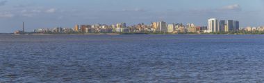 Panorama ve Gasometro ve Guaiba Gölü, Porto Aleg cityview