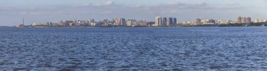 Panorama ve Gasometro ve Guaiba Gölü, Porto Aleg cityview