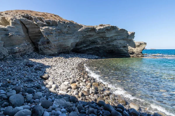 Cliffs Beach Papafragas Beach Milos Greece — Stock Photo, Image