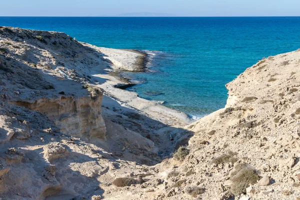 Скелі Скелі Пляжі Мітакасі Мілош Греція — стокове фото