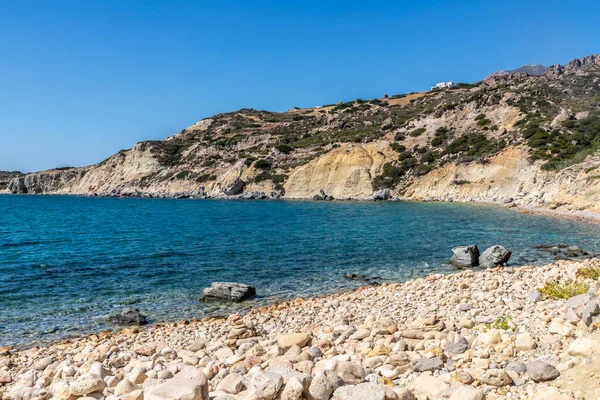 Rocks Cliffs Tsigouria Bay Milos Greece — Stock Photo, Image