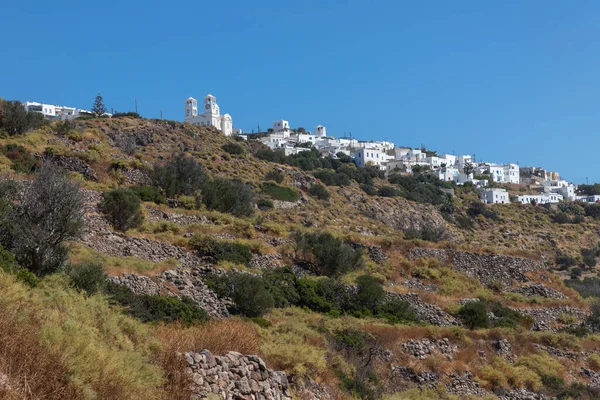 Églises Bâtiments Dans Village Trypiti Milos Grèce — Photo