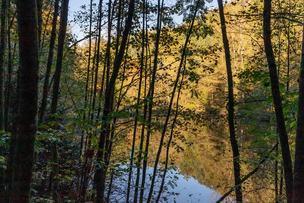 Речная Прогулка Вокруг Деревни Баде Мбаппе Озил Германия — стоковое фото