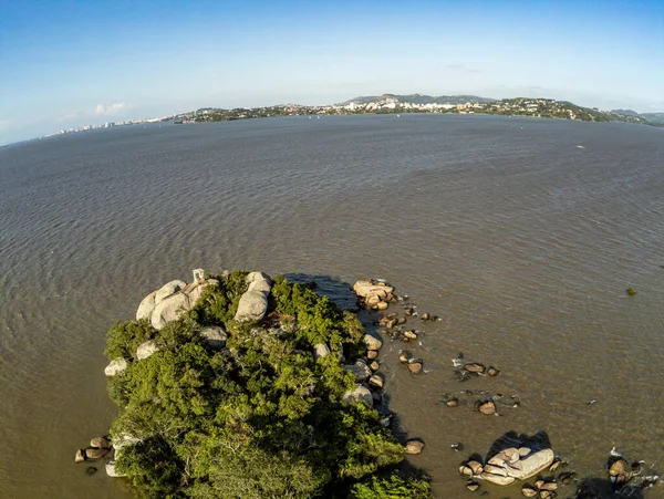 Ilha Das Pedras Brancas Lago Guaiba Rio Grande Sul Brasil — Fotografia de Stock