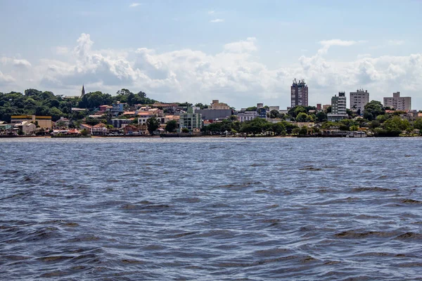 Edifici Nella Città Guaiba Lago Guaiba Rio Grande Sul Brasile — Foto Stock