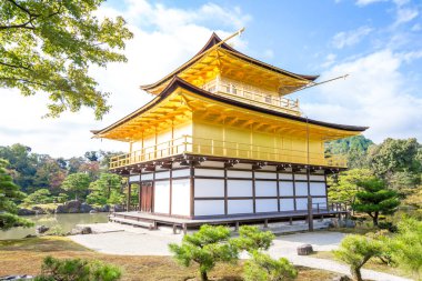 Altın köşk Kinkakuji Tapınağı: Kyoto, Japan