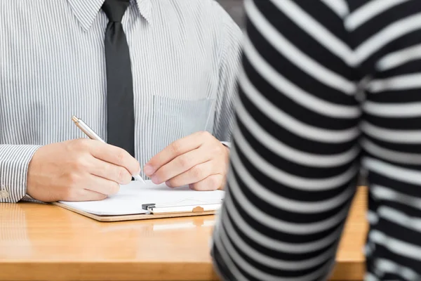 Appointment with office manager, Job interview, Hiring — Stock Photo, Image