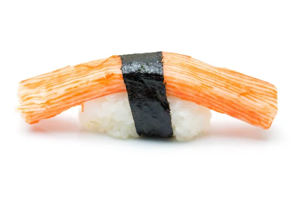 Crab sushi isolated on white background — Stock Photo, Image