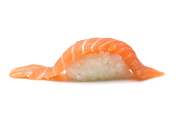 Sushi de salmão isolado sobre fundo branco — Fotografia de Stock