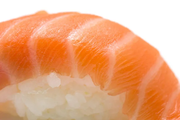 Salmon sushi on white background — Stock Photo, Image