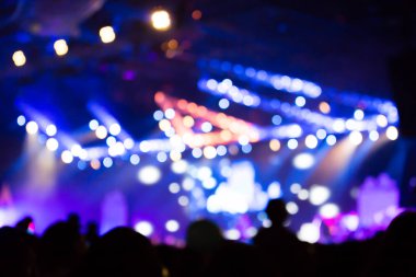 Konserin arka plan bulanık