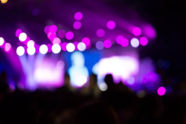 Konserin arka plan bulanık