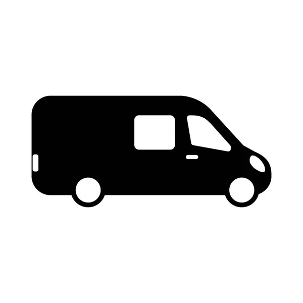 Icono Del Autobús Carga Diseño Moderno Plano — Vector de stock