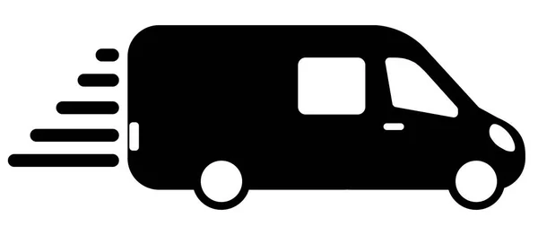Icono Del Autobús Carga Diseño Moderno Plano — Vector de stock