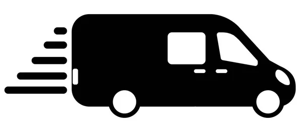 Icono Del Autobús Carga Diseño Moderno Plano — Vector de stock