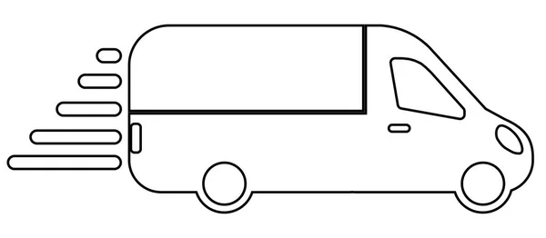 Autobús Carga Icono Taxi Carga Diseño Plano Moderno — Vector de stock