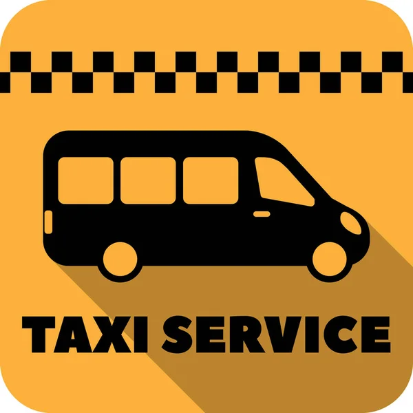 Taxi Bus Táxi Van Vetor Ícone Plano Para Aplicativos Sites —  Vetores de Stock