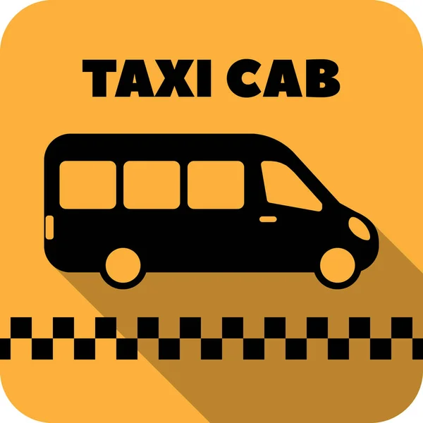 Taxi Táxi Táxi Vetor Van Ícone Plano Para Aplicativos Sites —  Vetores de Stock