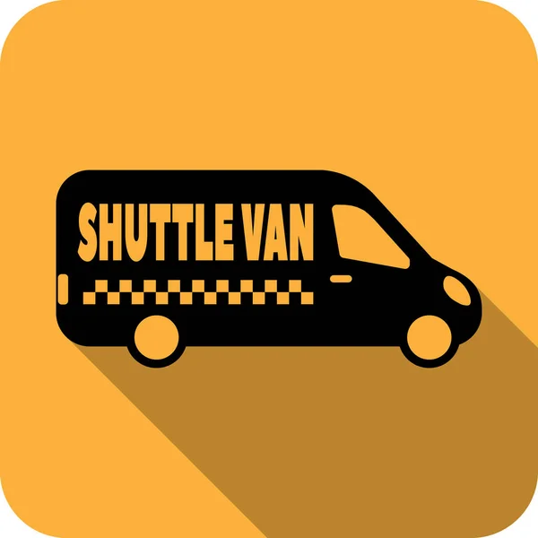 Vektor Taxi Service Logo Design Trendigen Modernen Stil Flacher Shuttle — Stockvektor