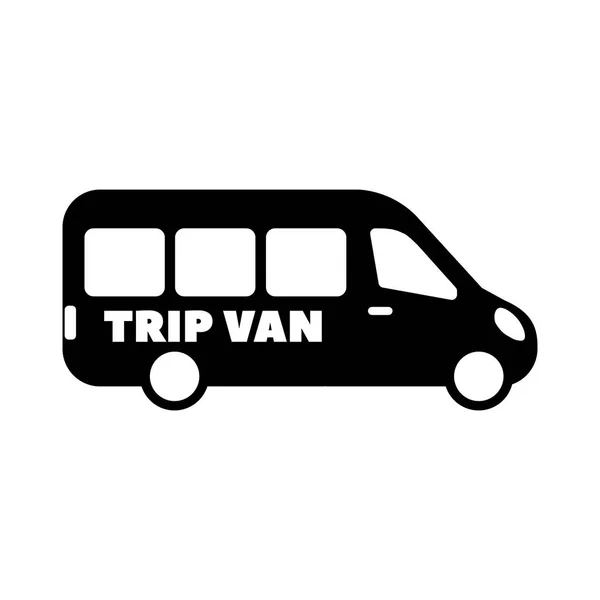 Tour Bus Reis Van Flat Pictogram — Stockvector