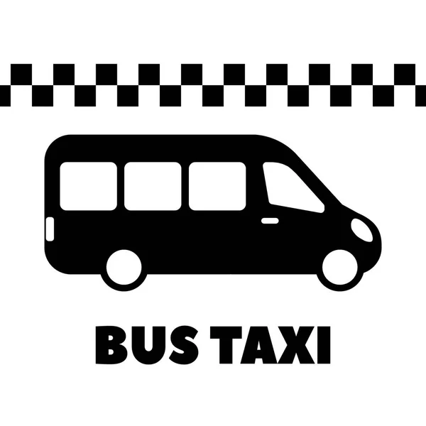 Busz Taxi Vektor Lapos Ikon Alkalmazások Weboldalak — Stock Vector