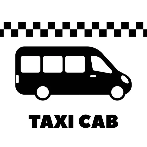 Taxi Taxi Vagy Taxi Busz Vektor Lapos Ikon Alkalmazások Weboldalak — Stock Vector