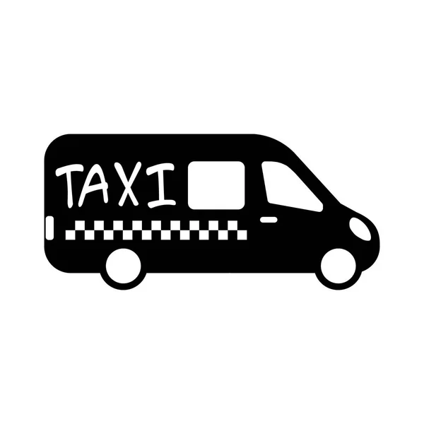 Taxi Bus Vector Flat Icon Apps Websites Isolated White — Stock Vector