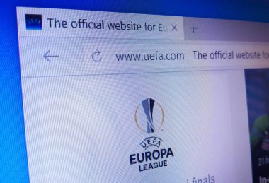 Minsk, Beyaz Rusya - 25 Nisan 2018: Resmi homepage biz