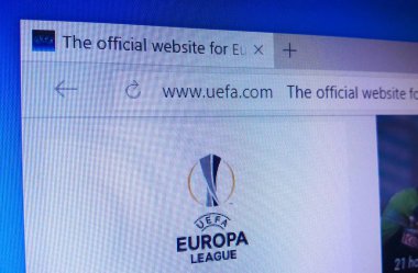 Minsk, Beyaz Rusya - 25 Nisan 2018: Resmi homepage biz