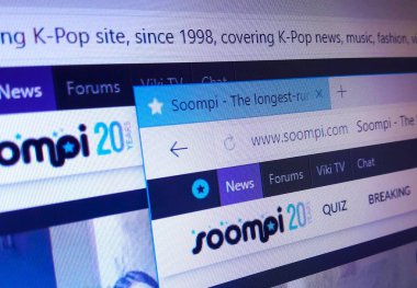 Minsk, Beyaz Rusya - 28 Nisan 2018: Resmi homepage biz