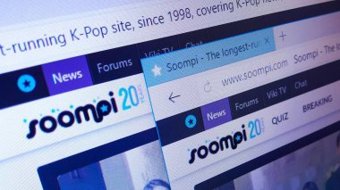 Minsk, Beyaz Rusya - 28 Nisan 2018: Resmi homepage biz