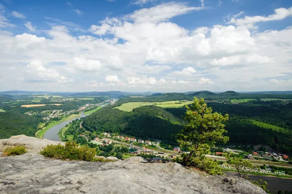 The view of the Elbe — Stock Photo, Image
